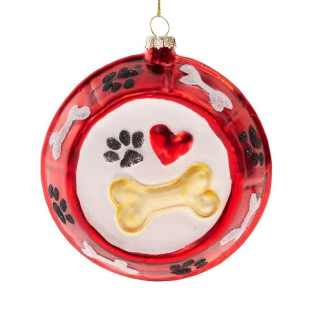 Boston International Christmas Winter Holiday Glass Tree Ornament